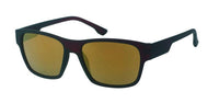 Load image into Gallery viewer, Sonnenbrille verspiegelt schwarz 400UV Bügel dünn gummiert
