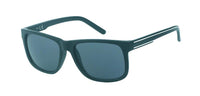 Load image into Gallery viewer, Sonnenbrille verspiegelt 400 UV Nerd schwarz bunt Streifen zweifarbig
