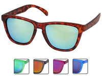 Load image into Gallery viewer, Sonnenbrille Panto Brille verspiegelt 400 UV  blau grün pink
