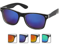 Load image into Gallery viewer, Nerd Sonnenbrille verspiegelt 400 UV seitlich transparent farbig
