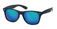 Load image into Gallery viewer, Sonnenbrille schwarz Nerd 400 UV verspiegelt pink gelb blau grün

