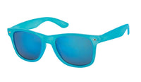 Load image into Gallery viewer, Sonnenbrille  Nerd 400 UV verspiegelt buntes Gestell Ziermandel
