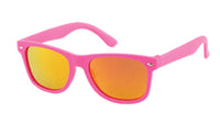 Load image into Gallery viewer, Sonnenbrille  Nerd 400 UV verspiegelt buntes Gestell Ziermandel
