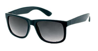 Load image into Gallery viewer, A pair of classic Nerd style Sonnenbrille bunt verspiegelt schwarz 400 UV with black frames and colorful mirrored lenses, shown against a white background.
