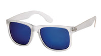 Load image into Gallery viewer, Sonnenbrille transparent Nerd 400UV verspiegelt hoher Steg getönt

