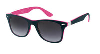 Load image into Gallery viewer, Sonnenbrille Nerd 400UV schwarz innen bunt Zierscharnier Ziermandel
