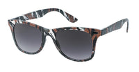 Load image into Gallery viewer, Sonnenbrille  400 UV schwarz gemustert Zierscharnier Ziermandel getönt
