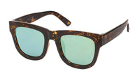 Load image into Gallery viewer, Sonnenbrille Nerd 400UV verspiegelt groß schwarz gemustert
