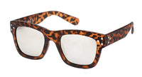 Load image into Gallery viewer, Sonnenbrille Nerd 400 UV getönt verspiegelt drei Zierpunkte hoher Steg
