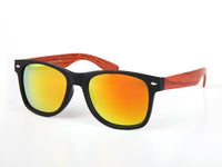 Load image into Gallery viewer, Sonnenbrille Nerdbrille 400 UV Ziermandel Holzdesign Maserung
