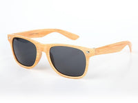 Load image into Gallery viewer, Sonnenbrille Nerdbrille 400 UV Ziermandel Holzdesign Maserung
