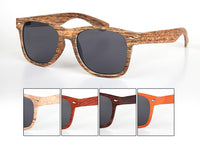 Load image into Gallery viewer, Sonnenbrille Nerdbrille 400 UV Ziermandel Holzdesign Maserung
