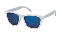 Cargar imagen en el visor de la galería, Sonnenbrille verspiegelt schwarz weiß 400 UV  Stil Panto Steg Nerd
