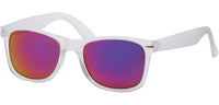 Load image into Gallery viewer, Sonnenbrille Nerdbrille farbig durchscheinend verspiegelt 400 UV
