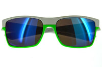 Load image into Gallery viewer, Nerd Sonnenbrille weiß bunt verspiegelt rot grün orange
