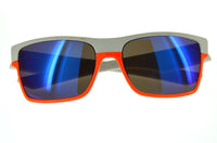 Load image into Gallery viewer, Nerd Sonnenbrille weiß bunt verspiegelt rot grün orange
