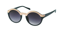 Load image into Gallery viewer, Sonnenbrille rund Oberkante Metall Glamour Vintage Retro 400UV John Lennon golden silbern
