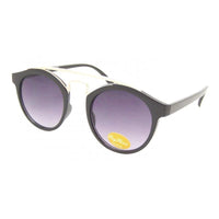 Load image into Gallery viewer, Sonnenbrille rund Vintage 400UV Metalldoppelsteg golden John Lennon Style
