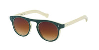 Load image into Gallery viewer, Sonnenbrille rund John Lennon Style Punkte Vintage 400UV Panto schwarz Muster
