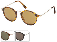 Load image into Gallery viewer, Retro Sonnenbrille Panto Round Glasses 400 UV Steg hoch geschwungen Metallbügel
