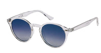 Load image into Gallery viewer, Sonnenbrille Panto Round Glasses 400 UV verspiegelt Ziermandel silbern
