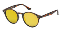 Load image into Gallery viewer, Sonnenbrille Panto Round Glasses 400 UV verspiegelt Ziermandel silbern
