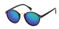 Load image into Gallery viewer, Sonnenbrille Panto Round 400 UV verspiegelt hoher Bogensteg Metall Rechtecke
