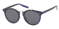 Load image into Gallery viewer, Sonnenbrille Panto Round 400 UV Steg hoch Metall Rahmen Innenseite Punkte
