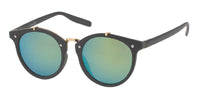 Load image into Gallery viewer, Sonnenbrille Panto Round 400 UV Steg hoch Metall Rahmen Innenseite Punkte
