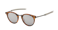 Load image into Gallery viewer, Sonnenbrille Panto Round Glasses 400 UV Steg hoch eckig Metall Bügel gerade
