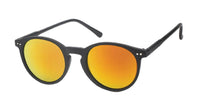Load image into Gallery viewer, Panto Sonnenbrille Round Glasses 400 UV verspiegelt Pünktchen silbern
