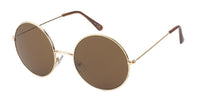 Load image into Gallery viewer, Sonnenbrille groß Round Glasses Lennon-Style 400 UV Metall getönt langer Steg

