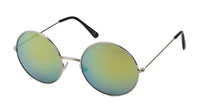 Load image into Gallery viewer, Sonnenbrille große Round Glasses John-Lennon-Style 400 UV Metall verspiegelt
