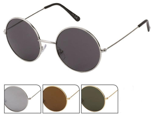 Sonnenbrille Round Glasses John-Lennon-Style 400 UV Metall