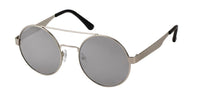 Load image into Gallery viewer, Sonnenbrille Round Glasses 400UV Doppelsteg mit Abstand Metallgestell
