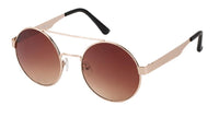 Load image into Gallery viewer, Sonnenbrille Round Glasses 400UV Doppelsteg mit Abstand Metallgestell
