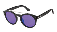 Load image into Gallery viewer, Sonnenbrille Round Panto 400 UV Metallbügeloberkante Zierleiste verspiegelt
