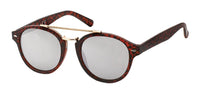 Load image into Gallery viewer, Sonnenbrille Panto 400 UV Metalldoppelsteg Zierspitze Feder Schlüsselloch
