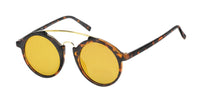 Load image into Gallery viewer, Sonnenbrille Round Glasses 400 UV Metalldoppelsteg Bogensteg Zwickerform
