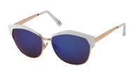 Load image into Gallery viewer, Sonnenbrille Pilotenbrille 400 UV Trapezform eckig Retro Rand Metall
