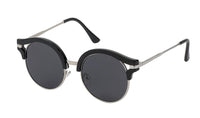 Load image into Gallery viewer, Sonnenbrille Round Glasses oben dicker Rand 400 UV Metall Retro
