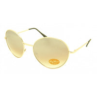 Load image into Gallery viewer, Sonnenbrille rund golden Medium Oversize John Lennon 400UV Vintage verspiegelt
