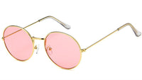 Load image into Gallery viewer, Sonnenbrille rundlich Panto gold silber 400UV getönt klar Metallgestell bunt
