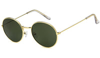 Load image into Gallery viewer, Sonnenbrille rundlich Panto gold silber 400UV getönt klar Metallgestell bunt
