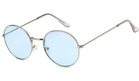 Load image into Gallery viewer, Sonnenbrille rundlich Panto gold silber 400UV getönt klar Metallgestell bunt
