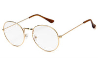 Load image into Gallery viewer, Sonnenbrille rundlich Panto gold silber 400UV getönt klar Metallgestell bunt
