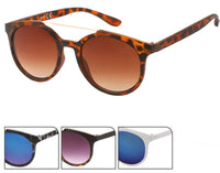 Load image into Gallery viewer, Sonnenbrille Panto Gläser 400 UV Metallbügeloberkante dünn Retro
