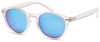 Load image into Gallery viewer, Sonnenbrille Panto transparent Retro 400UV Schlüsselloch Steg verspiegelt
