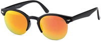 Load image into Gallery viewer, Sonnenbrille Panto semi frameless Retro 400UV Schlüsselloch Steg verspiegelt
