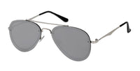 Load image into Gallery viewer, Sonnenbrille Pilotenbrille 400 UV frameless Metallbügel Zacke bunt verspiegelt
